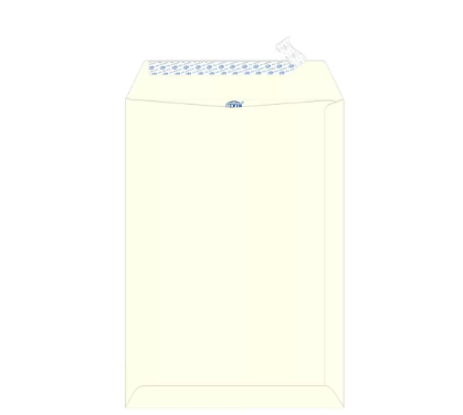 FIS Color Envelopes Peel & Seal, Pack of 25 Pcs. Ivory Color, 10 x 7 Inch, 100 GSM - FSEC1033PIV25