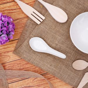 Royalford Melamine Ware Soup Spoon - Melamine - White - RF5367