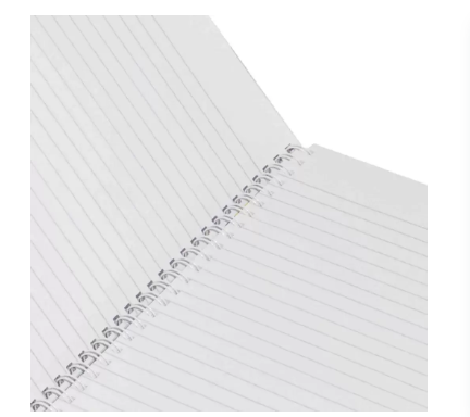 LIGHT Pack of 5 Spiral Hard Cover Notebook, Single Line, Size A4, 100 Sheets - LINBSA41702