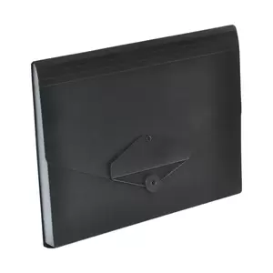 FIS Expanding Files 13 Pockets With Tie Black Color, 210 x 145 mm Size - FSPG1304BK