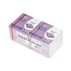 FISSticky Note Pad,, 3X3 inches, Pack of 12, Fluorescent Purple 100 Sheets -FSPO33FPUN