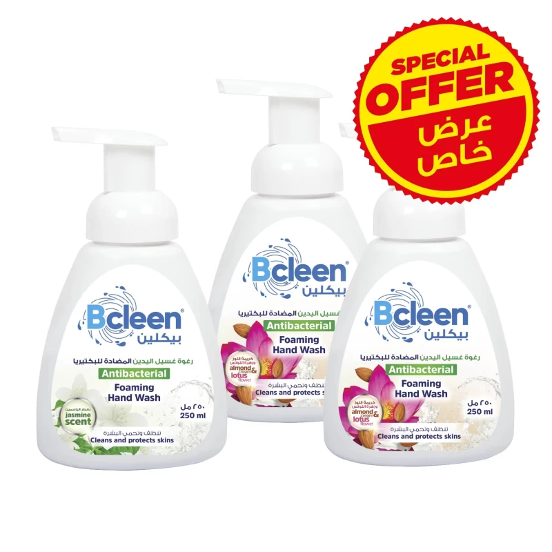 Bcleen® Lotus and Jasmine Foaming Hand Wash 250ml Assorted - Buy2 Get1