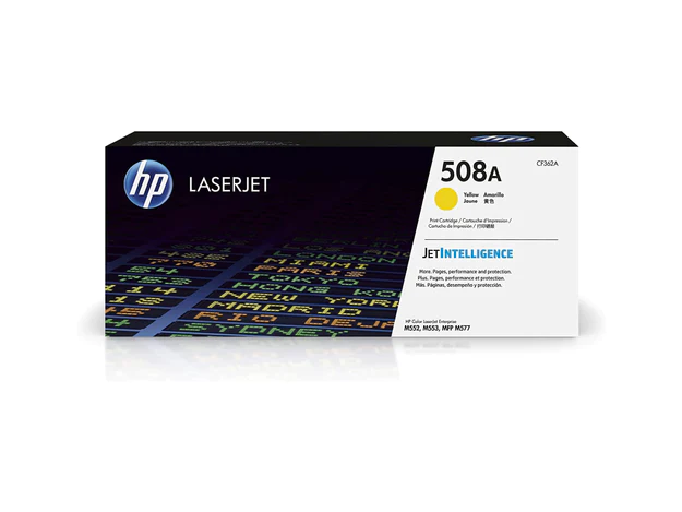 HP 508A Yellow Original LaserJet Toner Cartridge (CF362A)