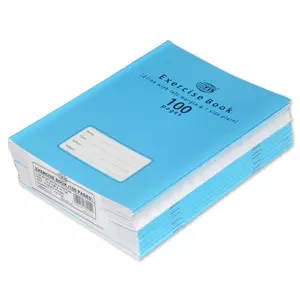 FIS Exercise Book, Pack of 12, Size:16.5 X 21 cm, 100 Pages, 2 Line Single Side Plain - FSEB2LP100N