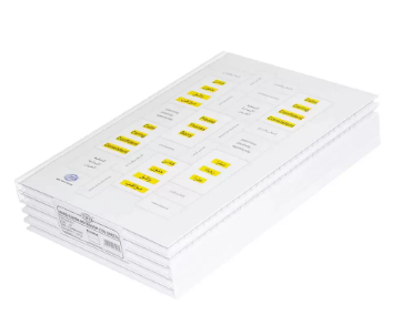 5-Piece FIS Hard Cover Notebook Single Line A4, 100-Sheets - FSNBA419-07