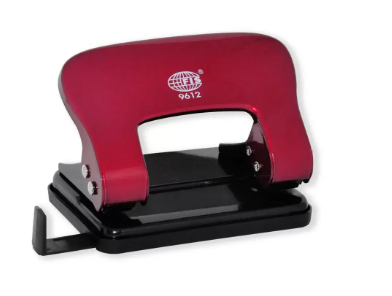 FIS 2 Hole Punch 20 Sheets Capacity, Red Color - FSPU9612RE
