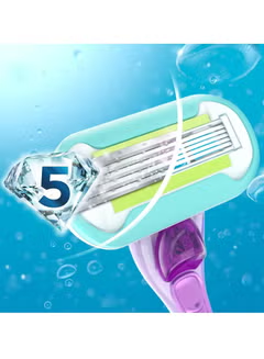 Venus Embrace, Purple Women's Razor Blade, Refills 4 Count