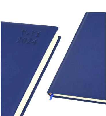 FIS A4 Diary 2024 Arabic/English (Saturday & Sunday Combined) Blue - FSDI48AEP24BL
