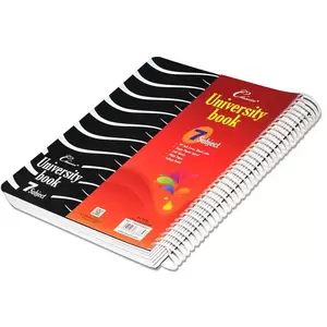 240-Sheet FIS 7-Subjects A4 Classico University Book PP Cover, Black - FSUB7SSPP07