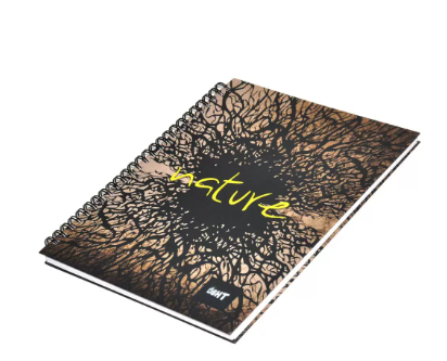 LIGHT Pack of 5 Spiral Hard Cover Notebook, Single Line, 9X7 Inches (22.86 X 20.32 CM), 100 Sheets -LINBS971602
