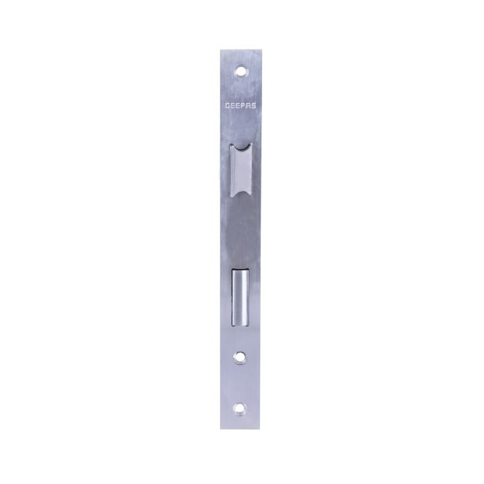 Geepas Sash Lock - Stainless Steel Lock | SS 304 Bolts | Latch Bolt & Dead Bolt | Ideal For Bedroom, Bathroom And More | Retardant Material | 235mm Forend Plate | 2 Years Warranty