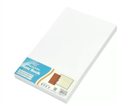 FIS Notebook With Elastic Band Italian PU Cover, Ivory Paper, Single Ruled, Brown Color, 96 Sheets, Pen Holder With Gift Box, 13 x 21 cm Size
