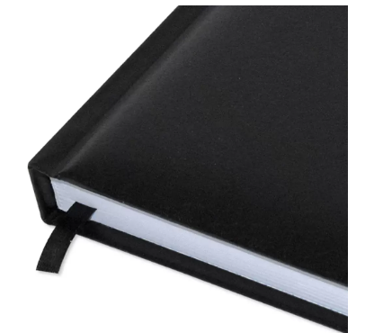 Fis 2024 A5 Diary,Vinyl, English 1 Side Padded Black -FSDI18E24BK