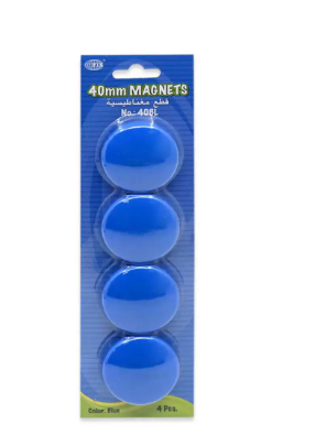 FIS Colored Magnet, Non Transparent Blue Color, Pack Includes 3 Sets (20mm set, 30 mm set, 40 mm set) -FSMI203040BL/3