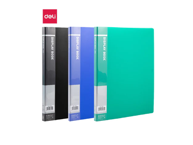 Deli 5002 Clear Book A4 Assorted Colors 20 Pockets