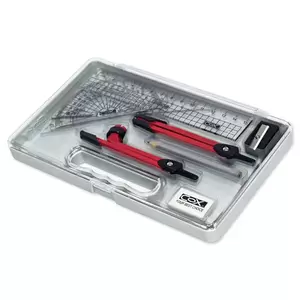 COX Mathematical Sets, 9 Pieces, Made In Taiwan