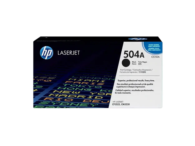 HP 504A Black Toner Cartridge (CE250A)