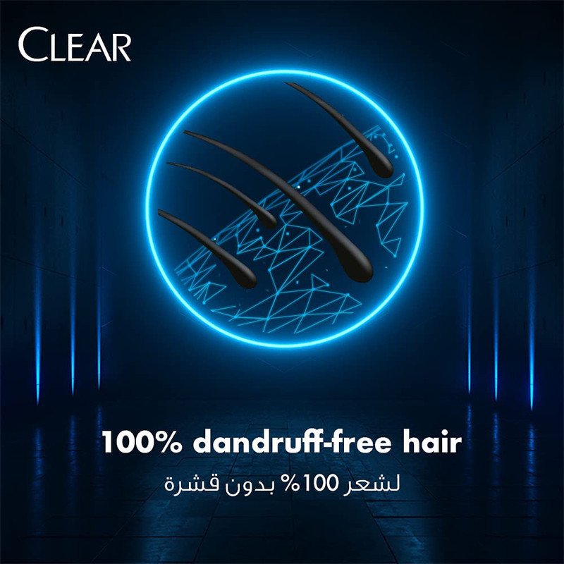 Clear Shower Fresh Men's Shampoo for All Hair Types, 400ml