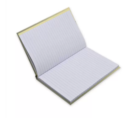 FIS Pack of 5 Hard Cover Notebook A5 Single Line, 100Sheets, Gold -FSNBA5SL100GL