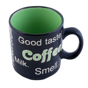 Royalford Coffee Mug - Porcelain - Green - 9 OZ