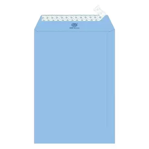FIS Executive Laid Paper Envelopes Peel & Seal, Pack of 25 Pcs. Blue Color, C4 (324 x 229 mm) Size, 100 GSM - FSEE1027PBLB25