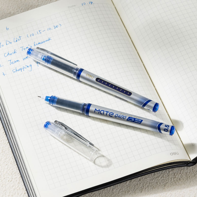 Deli-EQ400-BL Roller Pen