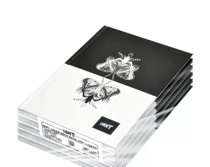 Light Hard Cover Notebook, Pack of 5 Pieces, Single Line, 10x8 Inch,100 Sheets - LINB1081803
