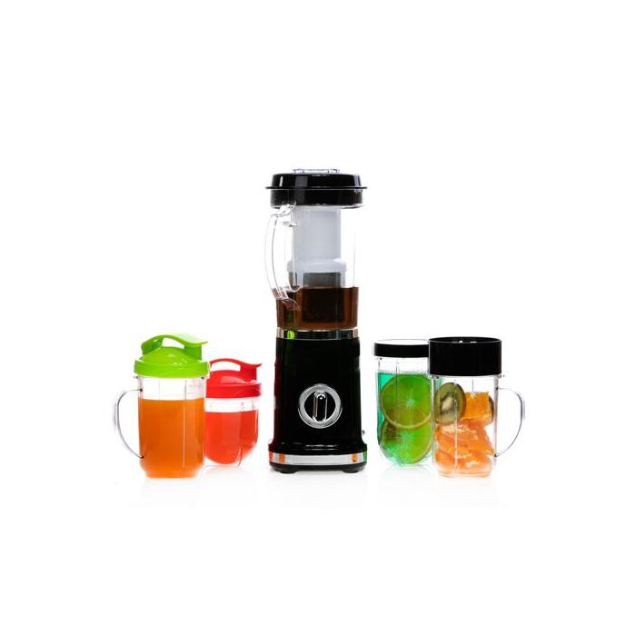 Geepas 380W Multifunction Blender - Smoothie Milkshake Maker | Mini Electric Travel Blender For Protein Shakes | Overheat Protection, Leak-Proof Lids - 2 Years Warranty