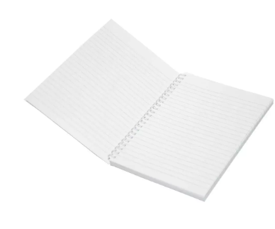LIGHT Pack of 10 Spiral Soft Cover Notebook, Single Line , 10X8 Inches (25.4 X 20.32 cm) 100 Sheets - LINB1081803S