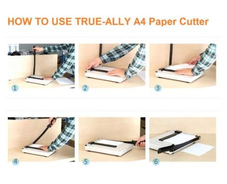 Paper Cutter A3 size Guillotine Trimmer White ( No.829-2 )