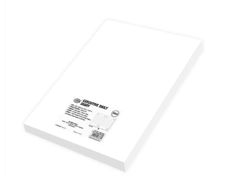 FIS Executive Diary 2023 (English) 1-Side Padded with Gilding, Dark Brown - FSDI88EPG23DBR
