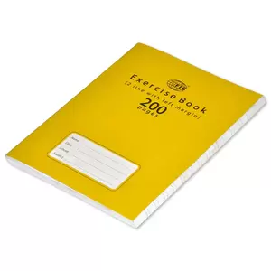 FIS® EXERCISE BOOK 200 PAGES, 2 LINE WITH MARGIN, Size 16.5 x 21 cm, Pack of 6