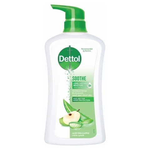 Dettol Soothe Anti-Bacterial Body Wash With Aloe Vera And Apple 500ml