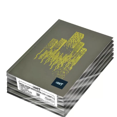 Light Hard Cover Notebook, Pack of 5 Pieces, Single Line, 10x8 Inch,100 Sheets - LINB1081806