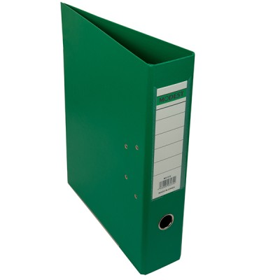 PVC Box File Green Broad 3