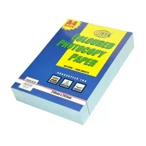 FIS Pastel Color Photocopy Paper, 500 Sheets, 80 gsm, Pastel Ocean Blue Color, A4 Size - FSPWA4OBLNE