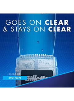 Clear Gel, Transparent Cool, Wave Anti-Bacterial, Deodorant With Scent Extent, Technology 108grams