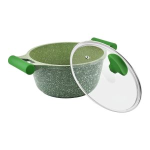 Prestige Essentials 7 pc Cookware set Granite Non Stick - Granite - Green