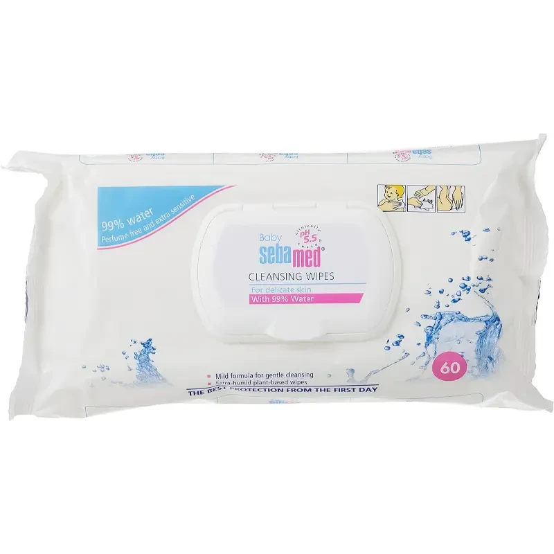 Sebamed Baby Wipes With 99% Water 60's