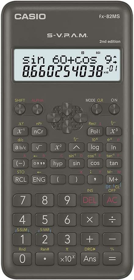 Casio FX-82MS-2Nd Edition Scientific Calculator 2-Line Display