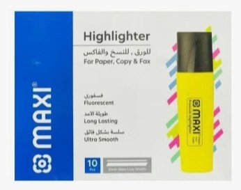 Maxi Fluorescent Premium Highlighter - Yellow