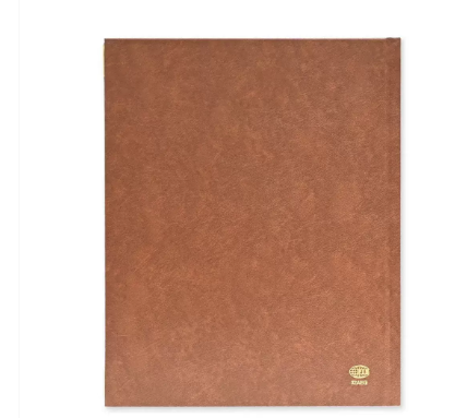 FIS Golden Executive Diary 2024 Arabic/English/French (1-Week at a glance) Vinyl, Cover Brown - FSDI32AEG24BR