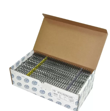 100-Piece FIS Metal Binding Wire Black 1/2 Inch, 34-Loop 3:1 - FSBDW12BK