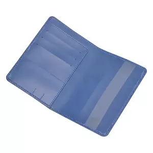 FIS Blue Polyurethane For Unisex - Passport Wallet - FSGNBLD5