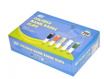 50-Piece FIS Name Badge Clip Black - FSNAB-02BK