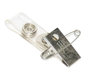 100-Piece FIS Metal Name Badge Clip - FSNAJZ006