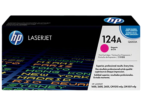 HP 124A Magenta Original LaserJet Toner Cartridge (Q6003A)