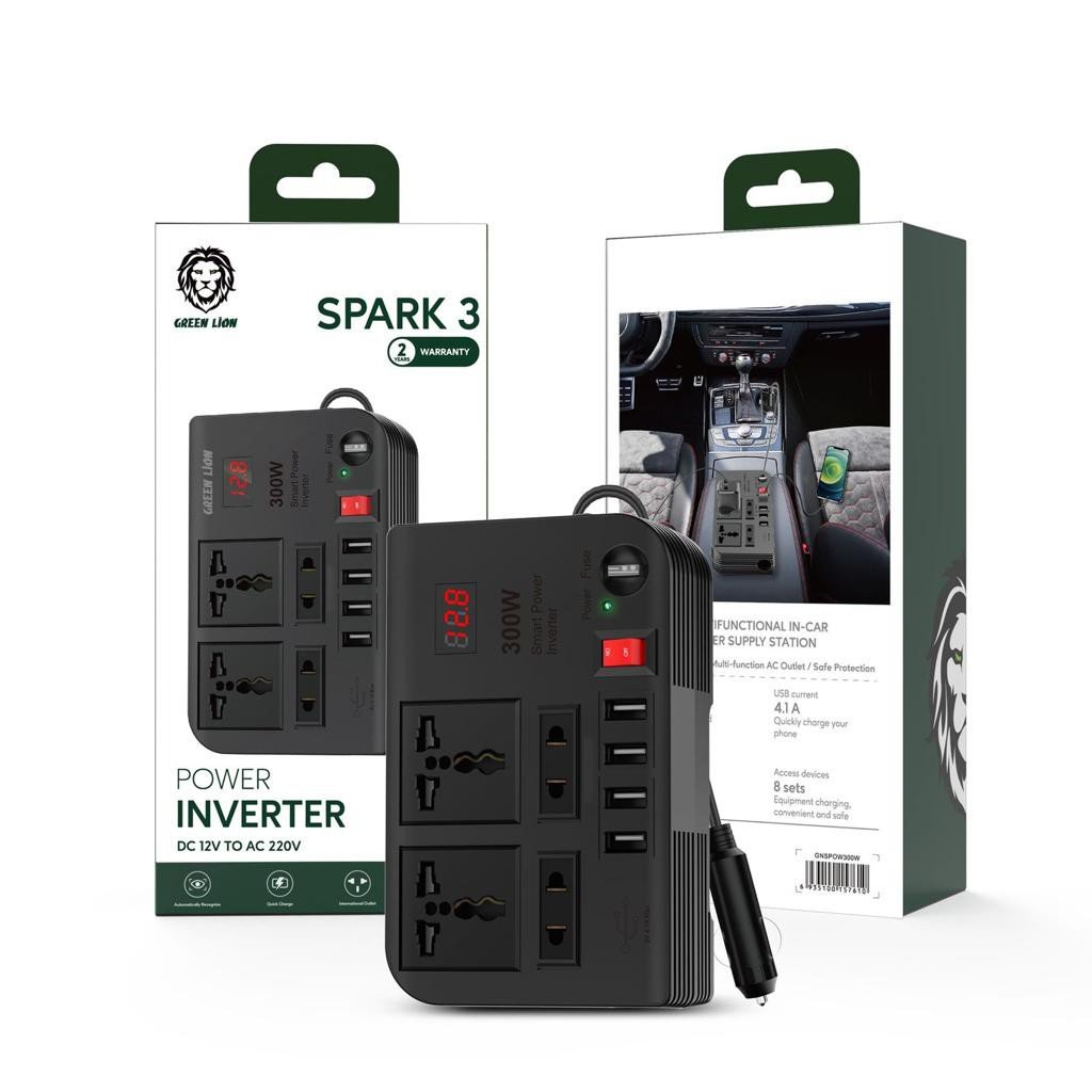 Green Spark 3 Power Inverter 300W - Black