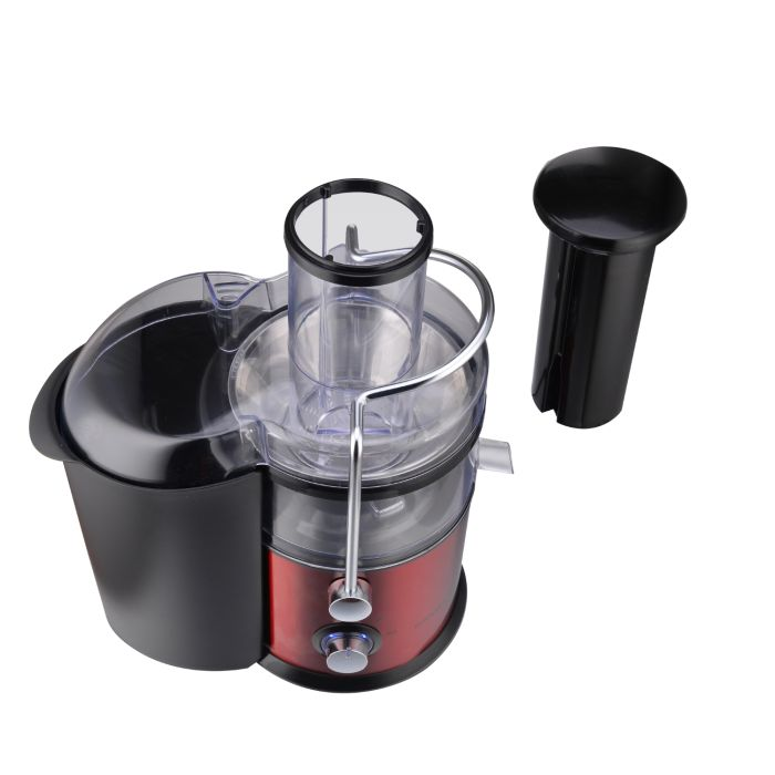 Geepas Centrifugal Juicer | 800W Juicer Machine | Juice Extractor With 75MM Wide Mouth For Whole Fruit And Vegetable | 2 Speed, Stainless Steel Body, Non-Slip Feet | 2 Year Warranty