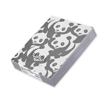 FIS Pack Of 8 Soft Cover Notebook, 96 Sheets A4 Panda Design 2 -FSNBSCA496-PAN2